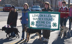 love on a leash club at parade